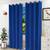 Lillian door curtain set of 2 blue 7 lp