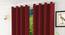 Lillian Door Curtain - Set Of 2 (Maroon, 112 x 213 cm  (44" x 84") Curtain Size) by Urban Ladder - Design 1 Half View - 322013