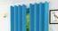 Lillian Door Curtain - Set Of 2 (Turquoise Blue, 112 x 213 cm  (44" x 84") Curtain Size) by Urban Ladder - Design 1 Half View - 322030
