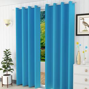 Curtains In Mumbai Design Turquoise Blue Polyester Door Curtain