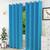 Lillian door curtain set of 2 turquoise blue 7 lp