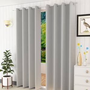 Silver Polyester Door Curtain-image-20