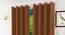 Lillian Window Curtain - Set Of 2 (Rust, 112 x 152 cm  (44" x 60") Curtain Size) by Urban Ladder - Design 1 Half View - 322094