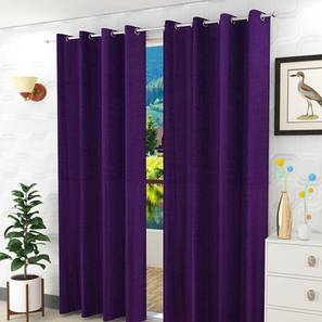Purple Polyester Door Curtain-image-1