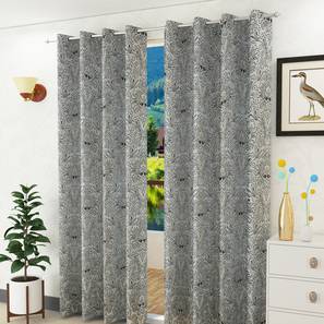 presto Black Poly Cotton Window Curtain-picture-11