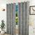 Magnolia window curtain set of 2 black 5 lp