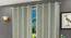 Magnolia Door Curtain - Set Of 2 (Green, 112 x 213 cm  (44" x 84") Curtain Size) by Urban Ladder - Design 1 Half View - 322147