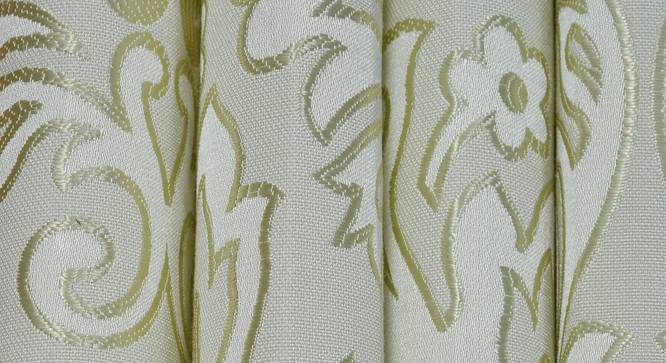 Magnolia Door Curtain - Set Of 2 (Green, 112 x 213 cm  (44" x 84") Curtain Size) by Urban Ladder - Design 1 Close View - 322149