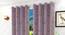 Magnolia Window Curtain - Set Of 2 (Purple, 112 x 152 cm  (44" x 60") Curtain Size) by Urban Ladder - Design 1 Half View - 322153