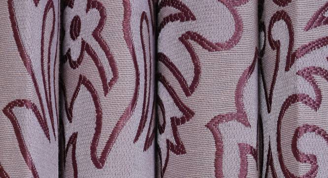 Magnolia Window Curtain - Set Of 2 (Purple, 112 x 152 cm  (44" x 60") Curtain Size) by Urban Ladder - Design 1 Close View - 322154