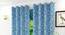 Maren Door Curtain - Set Of 2. (Blue, 112 x 274 cm  (44" x 108") Curtain Size) by Urban Ladder - Design 1 Half View - 322164