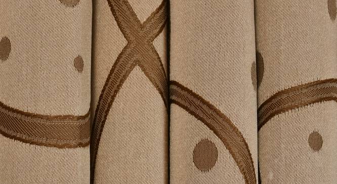 Maren Door Curtain - Set Of 2. (Gold, 112 x 213 cm  (44" x 84") Curtain Size) by Urban Ladder - Design 1 Close View - 322174