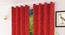 Maren Door Curtain - Set Of 2. (Red, 112 x 213 cm  (44" x 84") Curtain Size) by Urban Ladder - Design 1 Half View - 322184