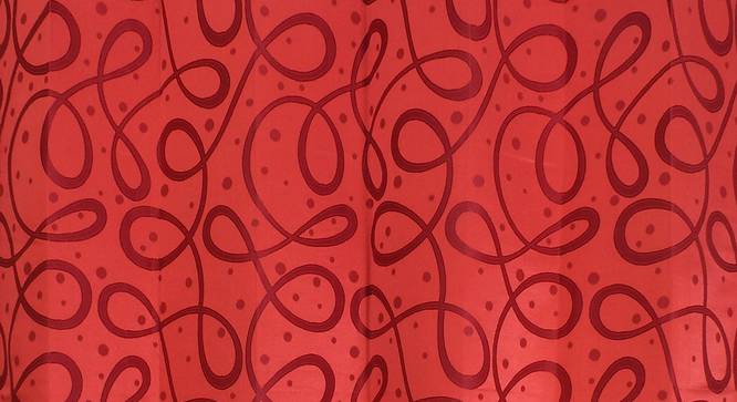 Maren Door Curtain - Set Of 2. (Red, 112 x 274 cm  (44" x 108") Curtain Size) by Urban Ladder - Design 1 Close View - 322194