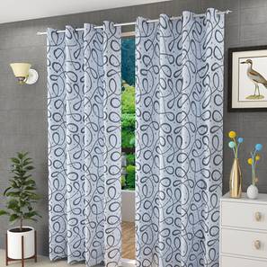 Window Curtains Design Grey Polyester Window Curtain