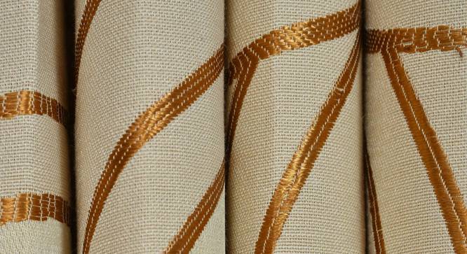 Sage Door Curtain - Set Of 2 (Gold, 112 x 213 cm  (44" x 84") Curtain Size) by Urban Ladder - Design 1 Close View - 322275