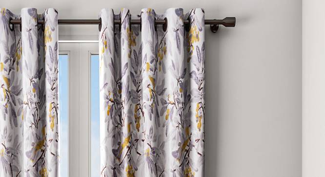 Sparrow Curtain (White, 122 x 274 cm(48" x 108") Curtain Size) by Urban Ladder - Design 1 Details - 322404