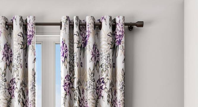 Indigo Curtain (White, 122 x 274 cm(48" x 108") Curtain Size) by Urban Ladder - Design 1 Details - 322408