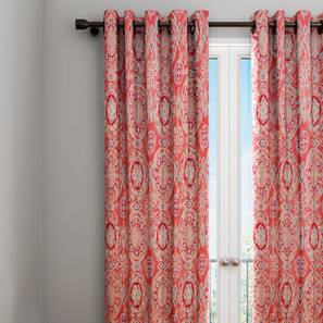 Red Curtains Design Red Cotton Door Curtain