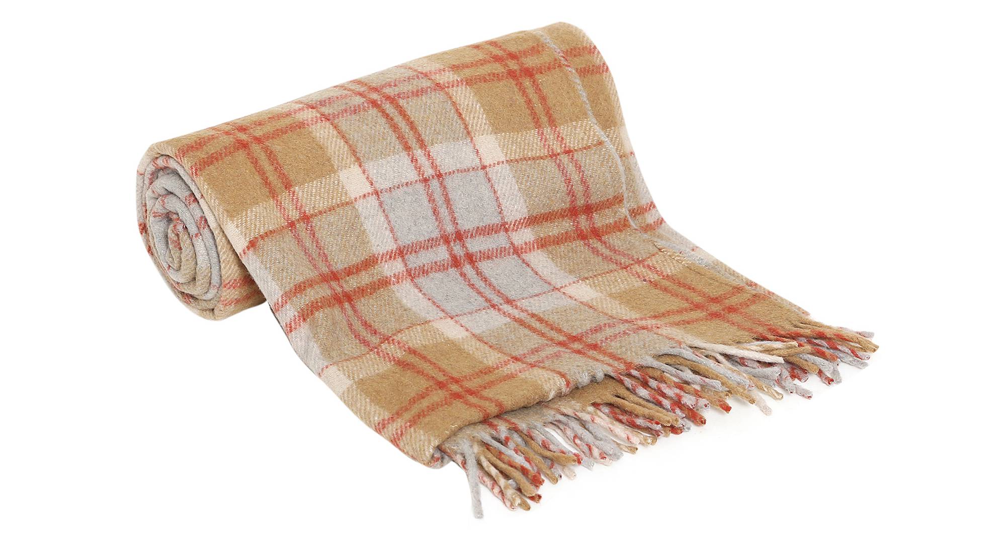 Multi Coloured Wool Throw Urban Ladder