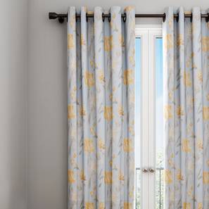 Door Curtains Design Guinivere Curtain (Blue, 122 x 274 cm(48" x 108") Curtain Size)