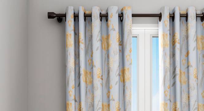 Guinivere Curtain (Blue, 122 x 274 cm(48" x 108") Curtain Size) by Urban Ladder - Design 1 Details - 322501