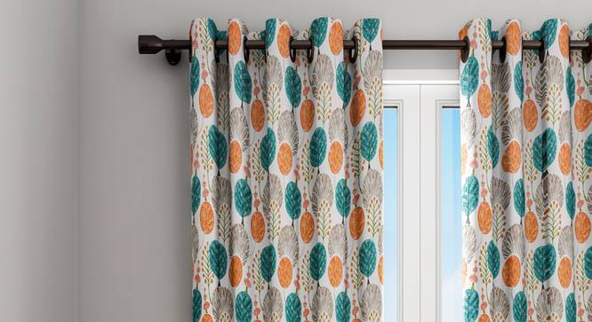 Tallulah Curtain (White, 122 x 274 cm(48" x 108") Curtain Size) by Urban Ladder - Design 1 Details - 322506