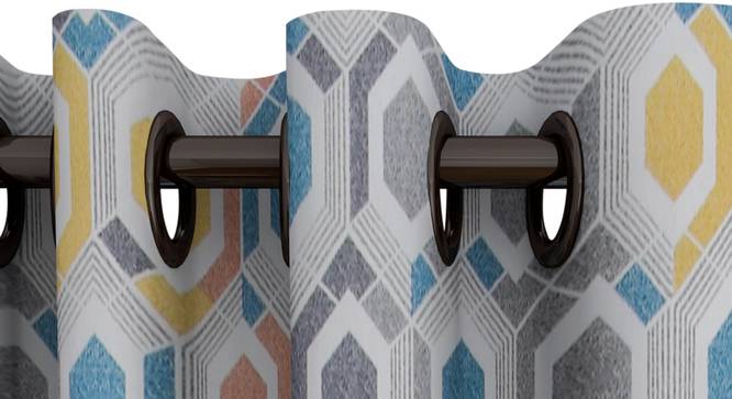 Stella Curtain (122 x 274 cm(48" x 108") Curtain Size) by Urban Ladder - Design 1 Top View - 322549