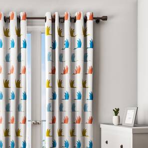 Kids Curtains Design Vivica Curtain (White, 122 x 274 cm(48" x 108") Curtain Size)