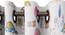 Joy Curtain (White, 122 x 274 cm(48" x 108") Curtain Size) by Urban Ladder - Design 1 Top View - 322590