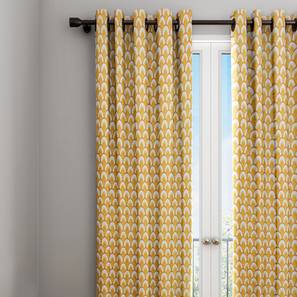 Wilhelmina curtain yellow geometric 7 ft lp