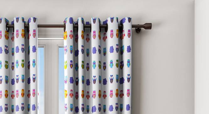Calliope Curtain (White, 122 x 213 cm(48" x 84") Curtain Size) by Urban Ladder - Design 1 Details - 322866