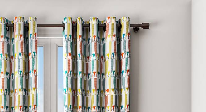 Clarissa Curtain (122 x 274 cm(48" x 108") Curtain Size) by Urban Ladder - Design 1 Details - 322899