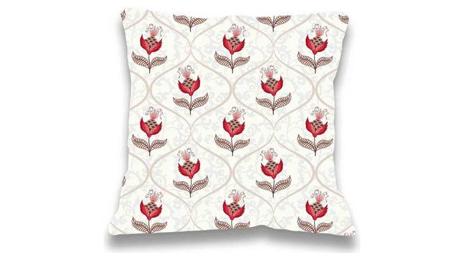 Isaac Cushion Cover (Red, 41 x 41 cm  (16" X 16") Cushion Size) by Urban Ladder - Front View Design 1 - 323120