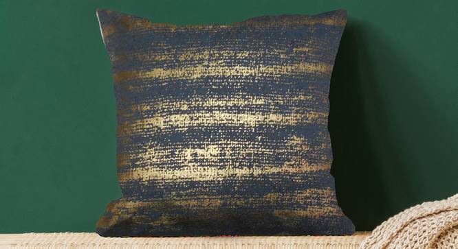 Ethel Cushion Cover (Blue, 41 x 41 cm  (16" X 16") Cushion Size) by Urban Ladder - Design 1 Full View - 323279