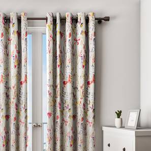 Traditional Curtains Design Florence Curtain (Yellow, 122 x 213 cm(48" x 84") Curtain Size)