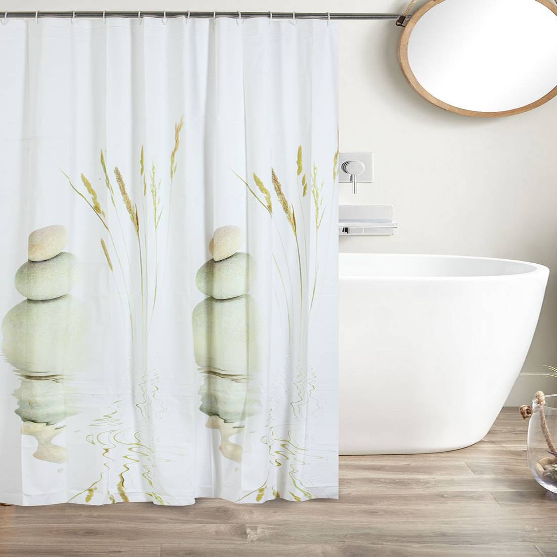 Shower Curtains Waterproof, Beach Scene Shower Curtains Bath Accessories
