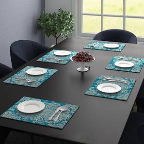 Table Mat Design Turquoise Velvet Inches Table Mat - Set of