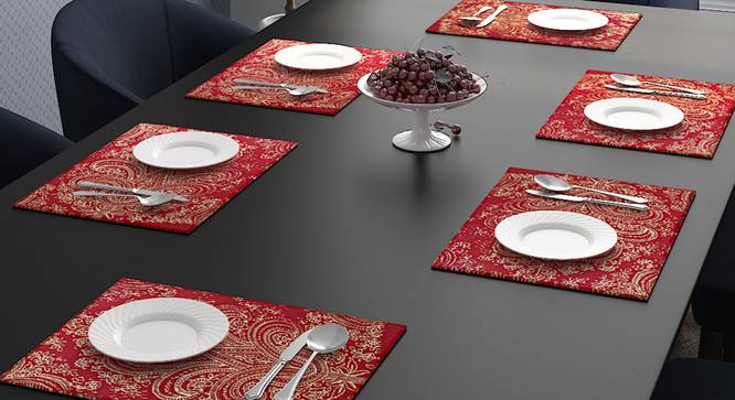 Lester Table Mat (Maroon) by Urban Ladder - Design 1 Full View - 323944