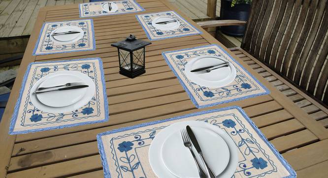 Adkins Table Mat (Blue) by Urban Ladder - Design 1 Full View - 323979