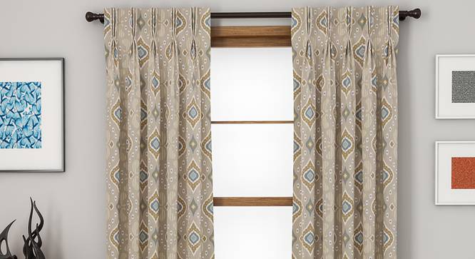 Mayfair Door Curtains - Set Of 2 (112 x 274 cm  (44" x 108") Curtain Size) by Urban Ladder - Design 1 Full View - 324310