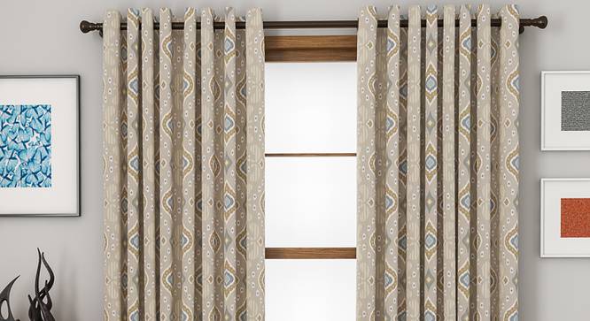 Mayfair Window Curtains - Set Of 2 (112 x 152 cm  (44" x 60") Curtain Size) by Urban Ladder - Design 1 Full View - 324334