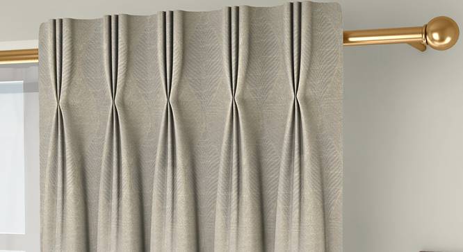 Abetti Door Curtains - Set Of 2 (Cream, 112 x 213 cm  (44" x 84") Curtain Size) by Urban Ladder - Front View Design 1 - 324414