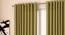 Milano Window Curtains - Set Of 2 (Green, 112 x 152 cm  (44" x 60") Curtain Size) by Urban Ladder - Design 1 Full View - 324460