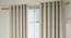 Abetti Door Curtains - Set Of 2 (Cream, 112 x 213 cm  (44" x 84") Curtain Size) by Urban Ladder - Design 1 Full View - 324553