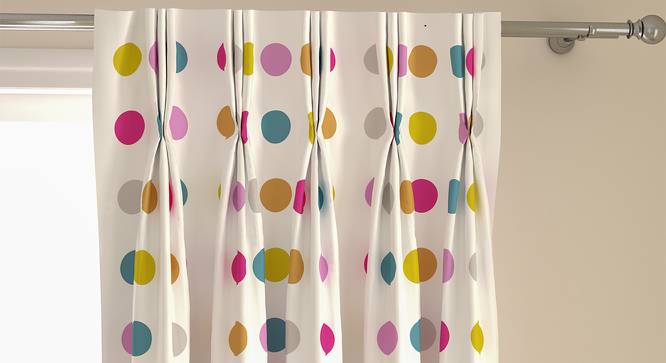 Polka Party Door Curtains - Set Of 2 (112 x 213 cm  (44" x 84") Curtain Size) by Urban Ladder - Front View Design 1 - 324570