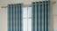 Abetti Window Curtains - Set Of 2 (Turquoise, 112 x 152 cm  (44" x 60") Curtain Size) by Urban Ladder - Design 1 Full View - 324615