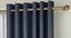 Amber Blackout Door Curtains - Set Of 2 (Blue, 112 x 213 cm  (44" x 84") Curtain Size) by Urban Ladder - Front View Design 1 - 324890
