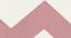 Chevron Window Curtains - Set Of 2 (112 x 152 cm  (44" x 60") Curtain Size, Baby Pink) by Urban Ladder - Front View Design 1 - 324923