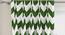 Chevron Window Curtains - Set Of 2 (Green, 112 x 152 cm  (44" x 60") Curtain Size) by Urban Ladder - Design 1 Top View - 324974